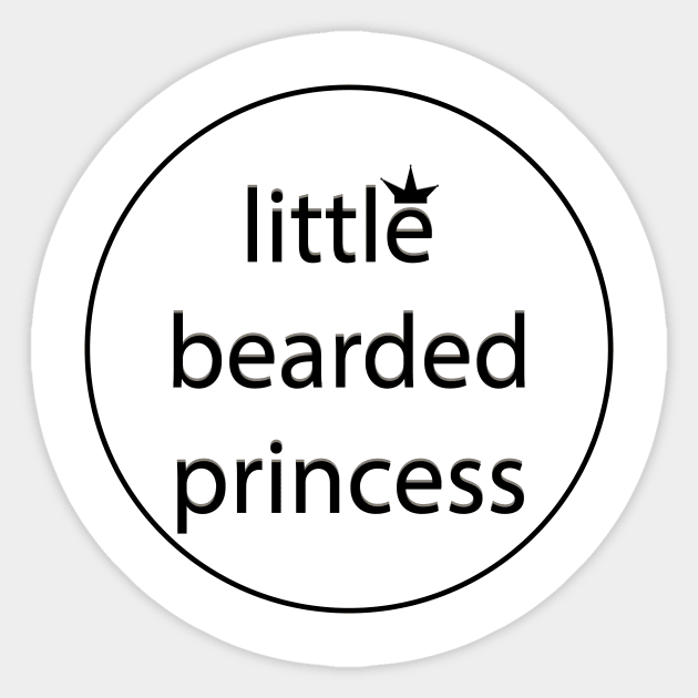 little bearded princess Sticker by D80lvl